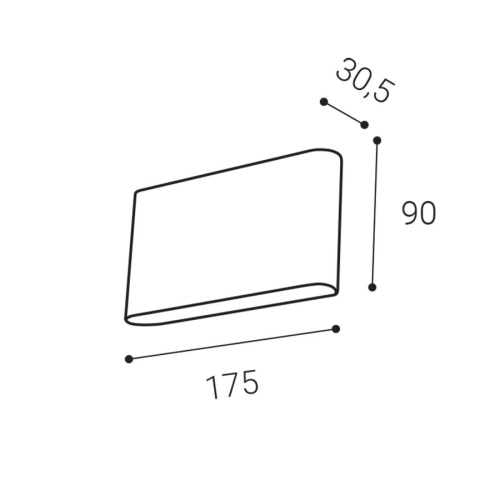 Venkovní nástěnné LED svítidlo LED2 FLAT II L antracit 3000K/4000K/5700K 5234854 (obrázek 3)