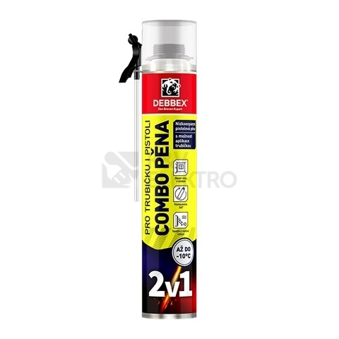 Obrázek produktu Den Braven celoroční montážní pěna trubičková i pro pistoli 750ml 40530DBX 0