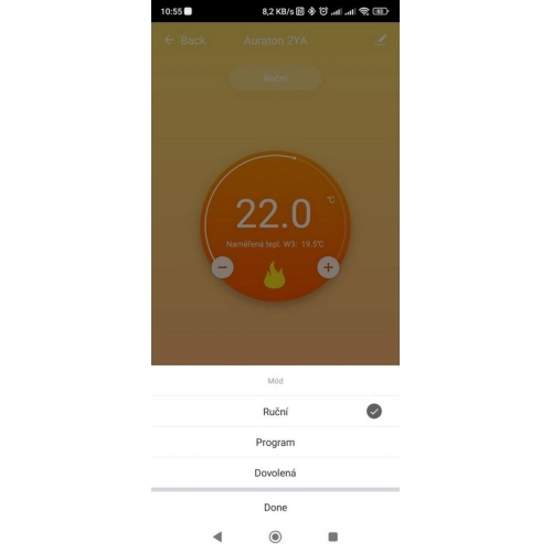 Chytrý termostat AURATON 2YA WiFi bílý (obrázek 7)