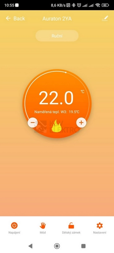 Obrázek produktu Chytrý termostat AURATON 2YA WiFi bílý 5