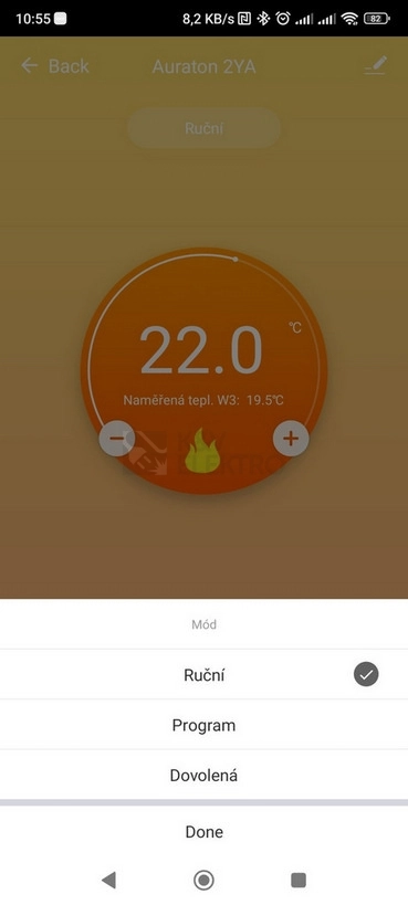 Obrázek produktu Chytrý termostat AURATON 2YA WiFi bílý 6