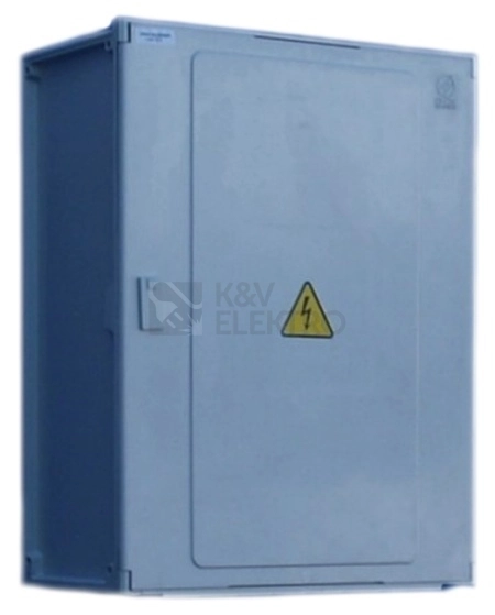 Obrázek produktu Elektroměrový rozvaděč pro fotovoltaiku DCK ER212/NVP7P-C 63A/QM s vypínačem šedý pro ČEZ, EGD (E.ON) 0