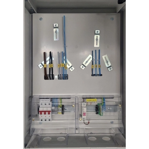 Elektroměrový rozvaděč pro fotovoltaiku DCK ER212/NVP7P 63A/QM s vypínačem šedý pro ČEZ, EGD (E.ON) (obrázek 5)