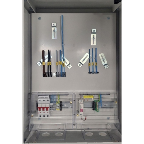 Elektroměrový rozvaděč pro fotovoltaiku pilíř DCK ER212/NKP7P 63A/QM s vypínačem šedý pro ČEZ, EGD (E.ON)