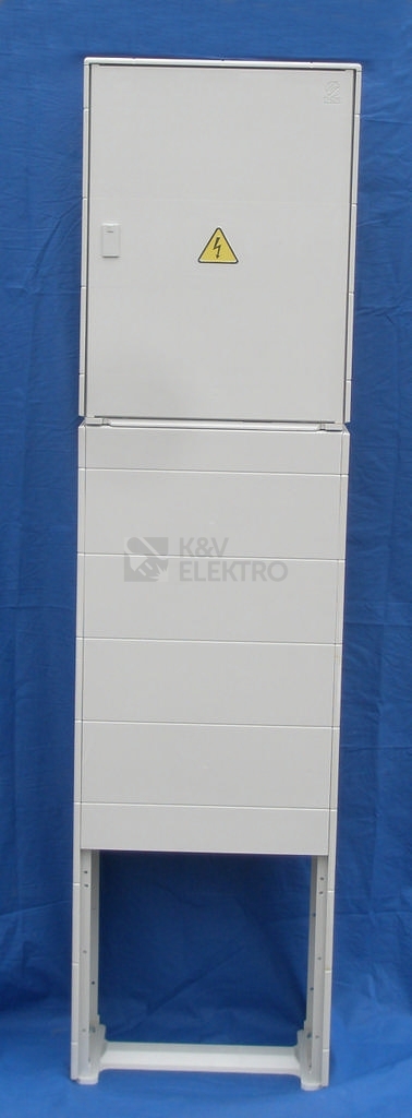 Obrázek produktu  Elektroměrový rozvaděč pro fotovoltaiku pilíř DCK ER212/NKP7P 63A/QM s vypínačem šedý pro ČEZ, EGD (E.ON) 1