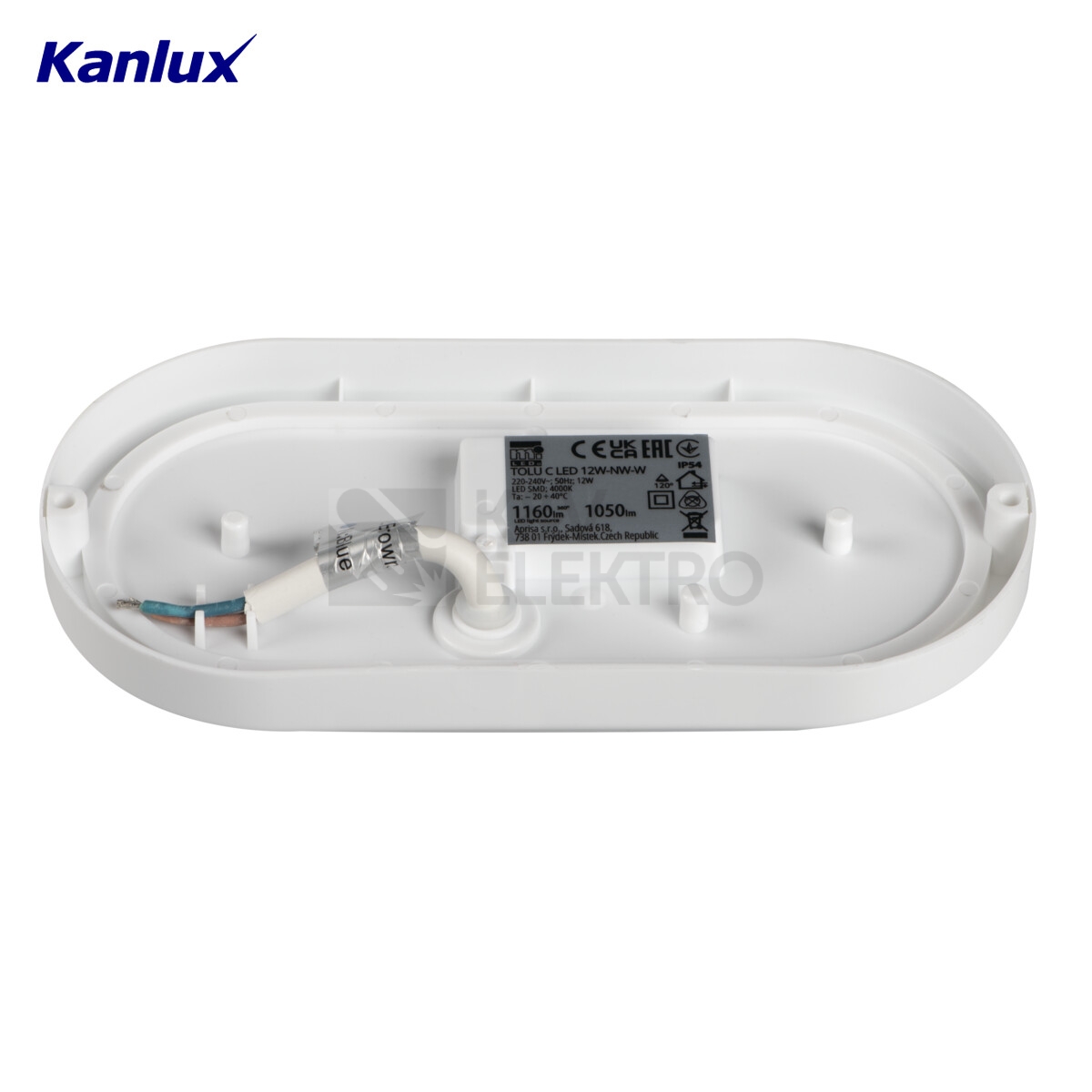 Obrázek produktu LED svítidlo Kanlux Miledo TOLU C LED 12W-NW-W IP54 neutrální bílá 31496 1