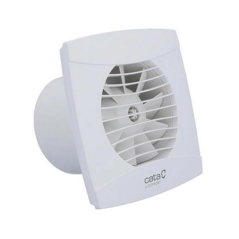 Axiální koupelnový ventilátor s časovým doběhem a hygrostatem CATA UC 10 H