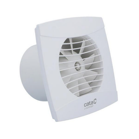 Axiální koupelnový ventilátor s časovým doběhem a hygrostatem CATA UC 10 H