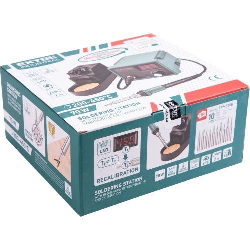 Pájecí stanice 70W 230V EXTOL INDUSTRIAL 8794520 (obrázek 5)