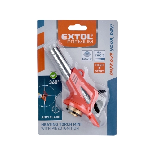 Piezo hořák 1,1kW na kartuše 7/16" EXTOL PREMIUM 8848107 bez lahve (obrázek 5)