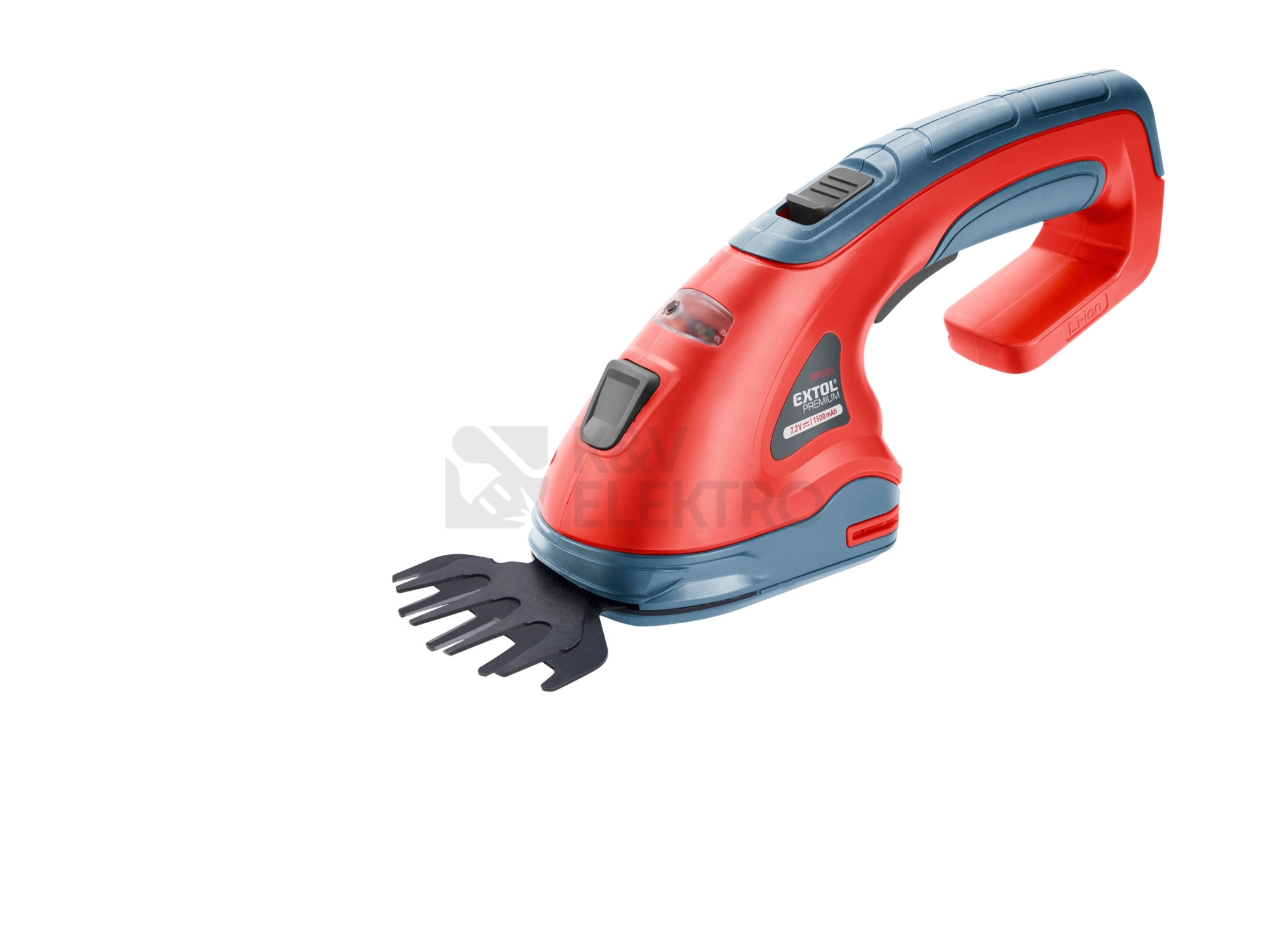 Obrázek produktu Aku nůžky na trávu a keře teleskopické EXTOL PREMIUM 8895602 7,2V 1,5Ah 1