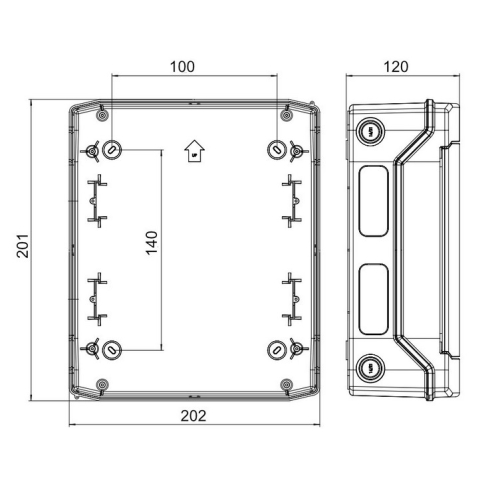 Fotovoltaický rozvaděč jeden string N.G. FVE 51 6647.01 16A IP65