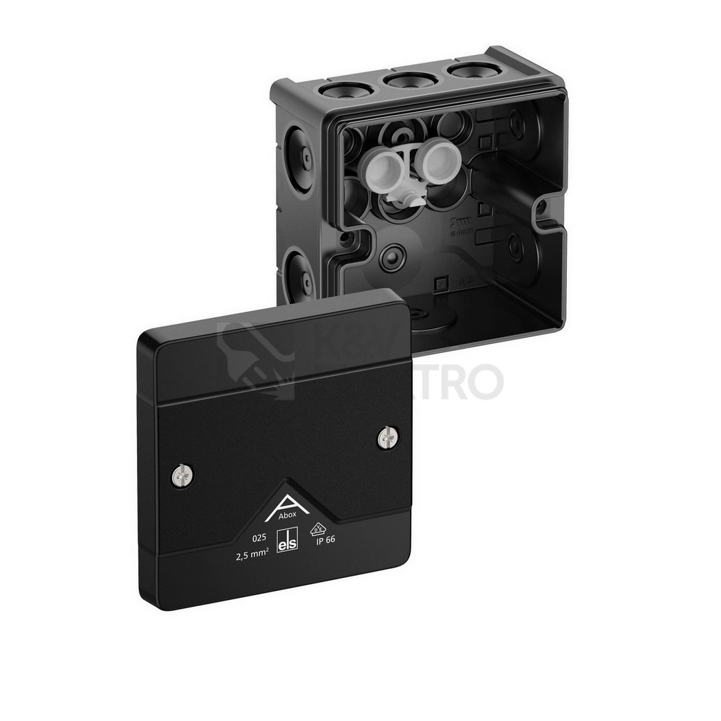 Obrázek produktu Krabice Spelsberg Abox 025-L/sw IP66 černá 87x87x52mm 80200001 0