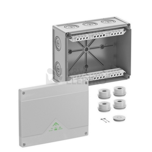 Krabice Spelsberg Abox 250-25 se svorkovnicí 1x5x25mm2 IP55/IP66 šedá 252x202x120mm 82542001