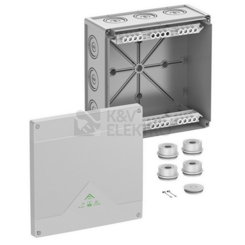 Krabice Spelsberg Abox 350-35 se svorkovnicí 1x5x35mm2 IP55/IP66 šedá 252x252x120mm 83542001