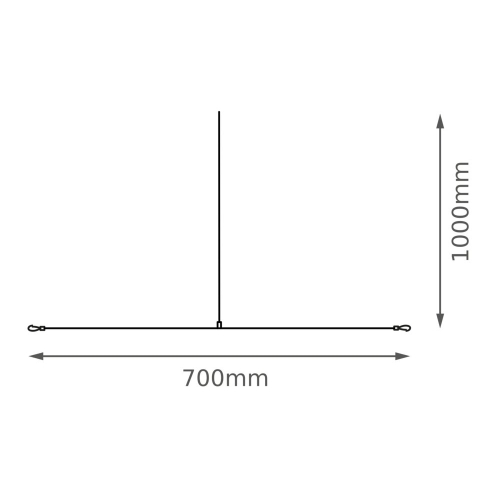 Závěs k LED panelu LEDVANCE Louver bílý