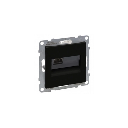 Legrand SUNO datová zásuvka 1x RJ45 kategorie 5e UTP černá beznástrojová 72C5UC1