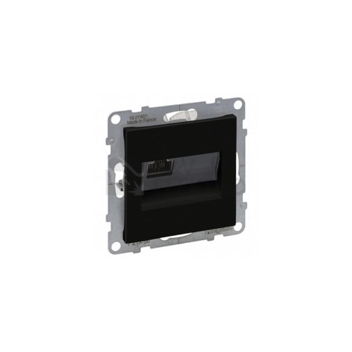 Legrand SUNO datová zásuvka 1x RJ45 kategorie 5e UTP černá beznástrojová 72C5UC1