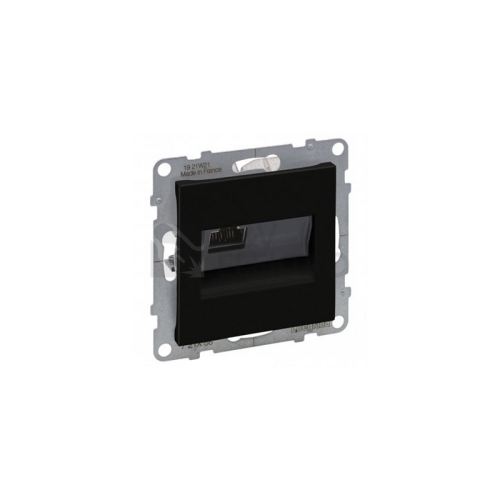 Legrand SUNO datová zásuvka 1x RJ45 kategorie 6 UTP černá beznástrojová 72C6UC1