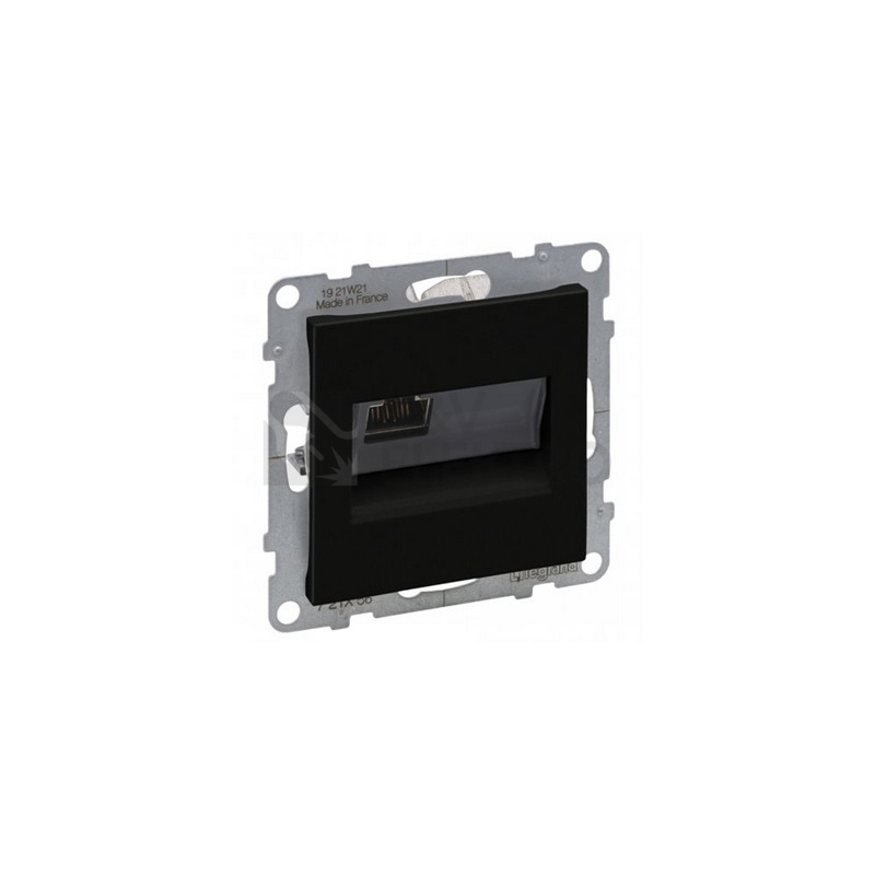 Obrázek produktu Legrand SUNO datová zásuvka 1x RJ45 kategorie 6 UTP černá beznástrojová 72C6UC1 0