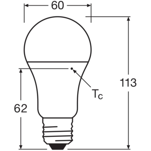 LED žárovka E27 LEDVANCE CL A FR 10W (75W) studená bílá (6500K) (obrázek 5)