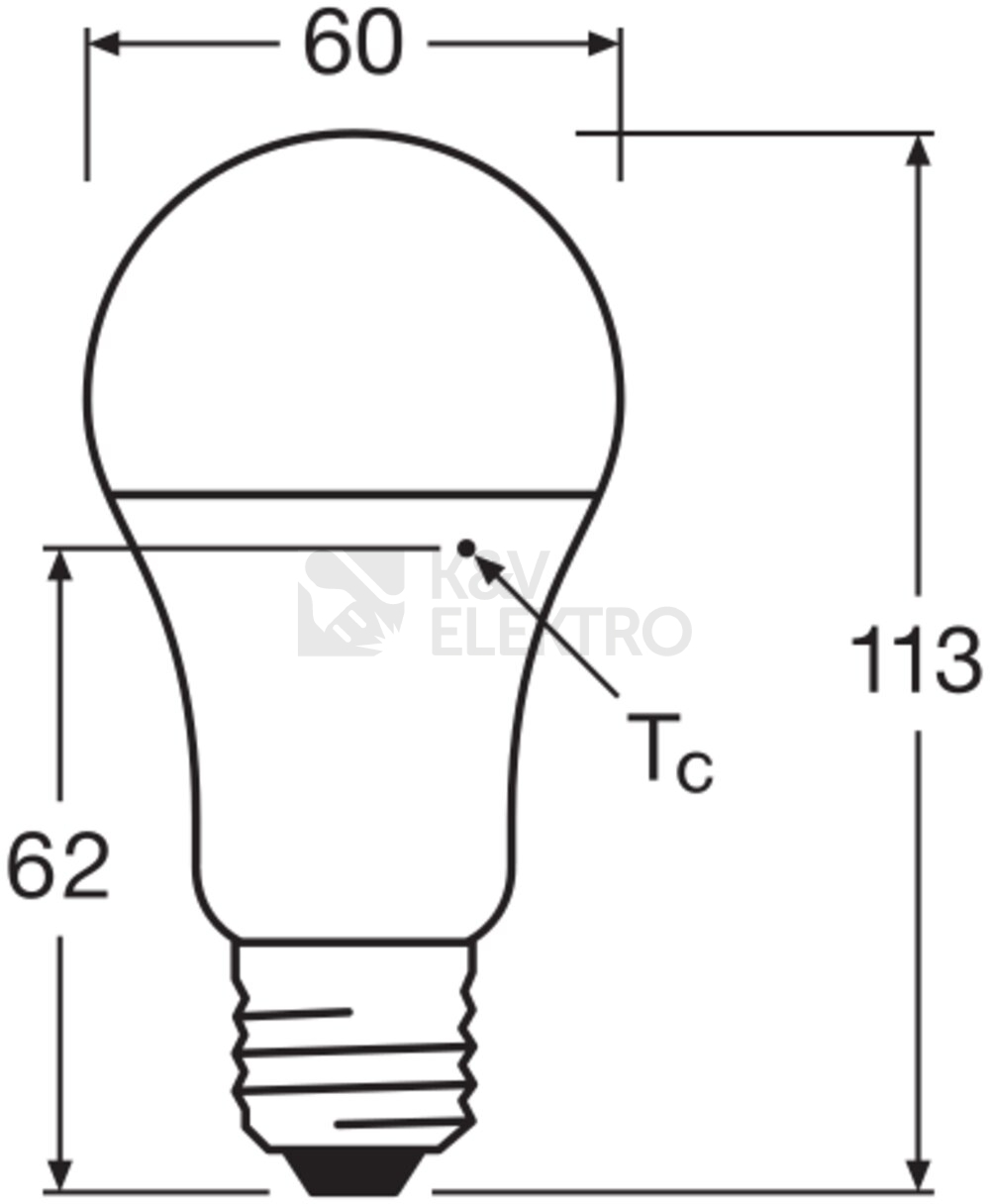 Obrázek produktu LED žárovka E27 LEDVANCE CL A FR 10W (75W) studená bílá (6500K) 4