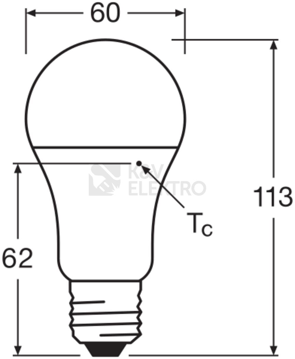 Obrázek produktu LED žárovka E27 LEDVANCE CL A FR 10W (75W) studená bílá (6500K) 4