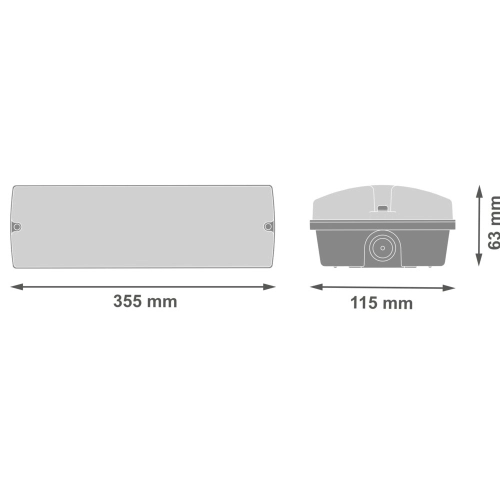 Nouzové LED svítidlo LEDVANCE EMERGENCY BULKHEAD 1,3W​ 200lm​ 3h​ (obrázek 4)