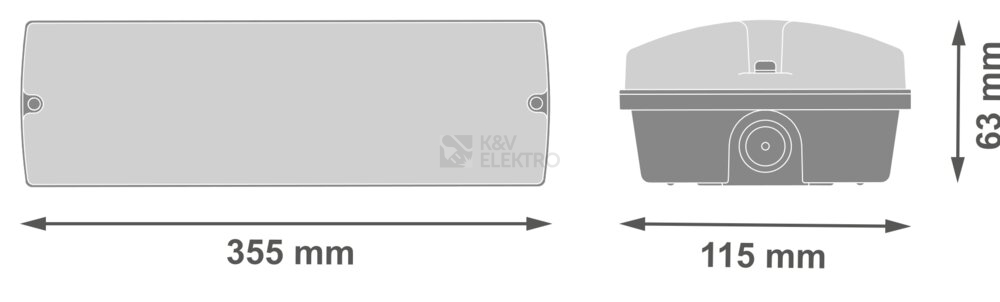 Obrázek produktu Nouzové LED svítidlo LEDVANCE EMERGENCY BULKHEAD 1,3W 200lm 3h 1