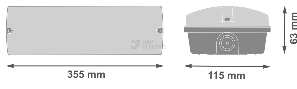 Obrázek produktu Nouzové LED svítidlo LEDVANCE EMERGENCY BULKHEAD 1,3W 200lm 3h 3