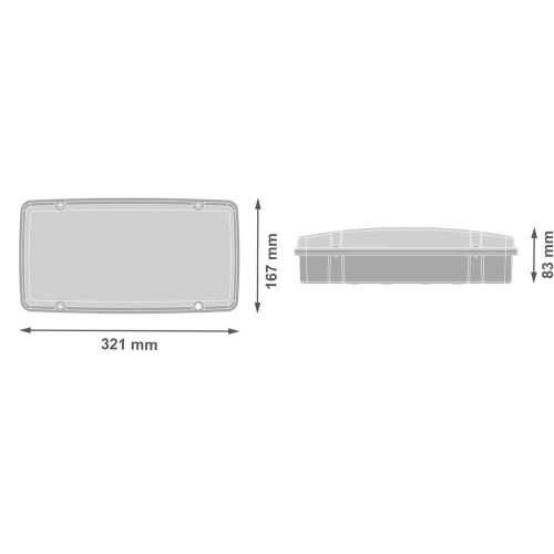 Nouzové LED svítidlo LEDVANCE EMERGENCY BULKHEAD HIGH LUMEN OUTPUT 10W​ 1500lm​ 3h​ (obrázek 4)