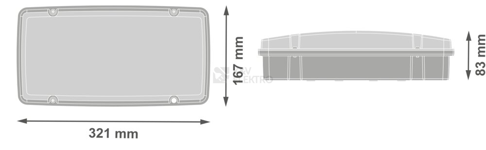 Obrázek produktu Nouzové LED svítidlo LEDVANCE EMERGENCY BULKHEAD HIGH LUMEN OUTPUT 10W 1500lm 3h 1