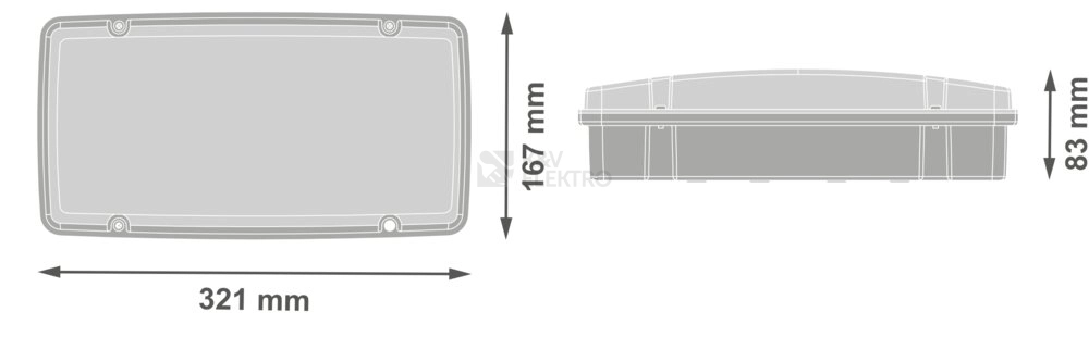 Obrázek produktu Nouzové LED svítidlo LEDVANCE EMERGENCY BULKHEAD HIGH LUMEN OUTPUT 10W 1500lm 3h 1