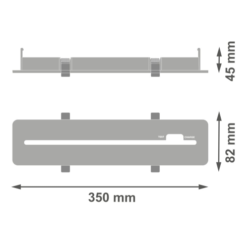 Adaptér pro zapuštěnou montáž nouzového svítidla LEDVANCE EMERGENCY EXIT SIGN