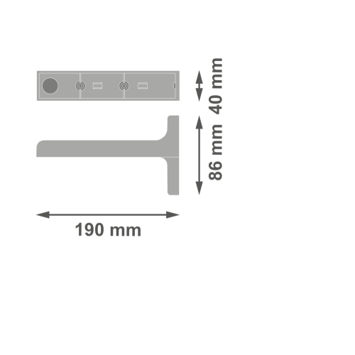 Adaptér pro nástěnnou montáž do prostoru nouzového svítidla LEDVANCE EMERGENCY EXIT SIGN