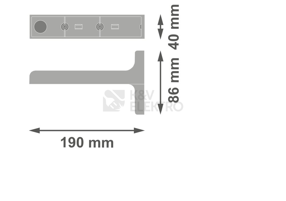 Obrázek produktu Adaptér pro nástěnnou montáž do prostoru nouzového svítidla LEDVANCE EMERGENCY EXIT SIGN 1