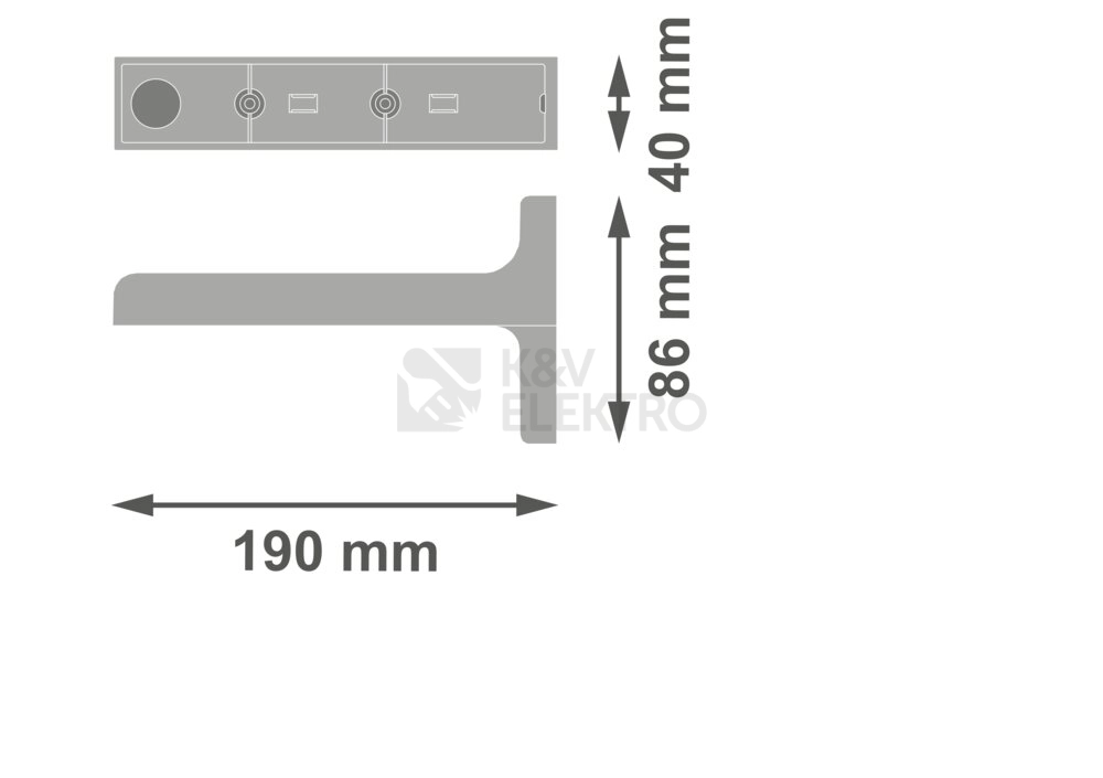 Obrázek produktu Adaptér pro nástěnnou montáž do prostoru nouzového svítidla LEDVANCE EMERGENCY EXIT SIGN 1