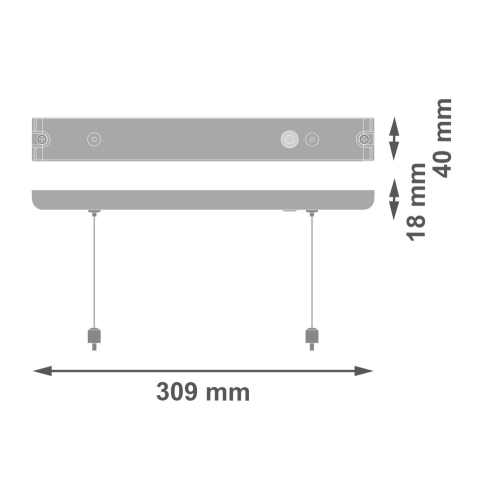 Adaptér pro závěsnou montáž nouzového svítidla LEDVANCE EMERGENCY EXIT SIGN