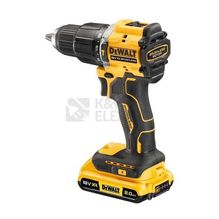 Obrázek produktu Aku vrtačka DeWALT DCD100YD2T 18V s příklepem 2x aku Li-Ion 2,0Ah 7