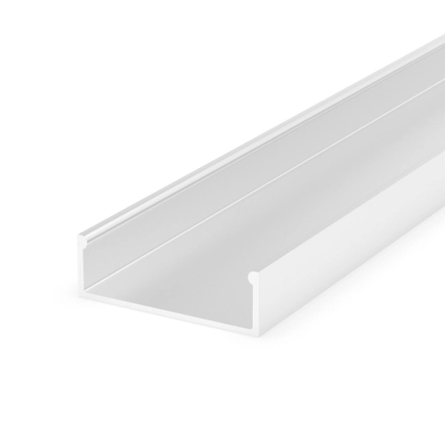 Nástěnný hliníkový profil až pro 2 LED pásky, bílý 092251