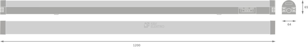 Obrázek produktu LED svítidlo LEDVANCE Linear Combo 1200mm 30-40W CCT 3000/4000/6500K 1