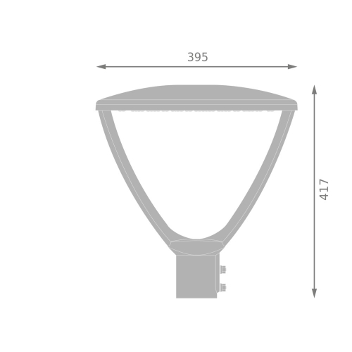 LED svítidlo LEDVANCE URBAN LANTERN V 34-59W 3000/4000K černá