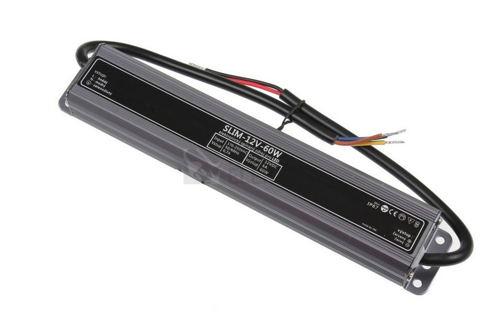 Obrázek produktu LED napájecí zdroj SLIM-12V-60W IP67 056092 0