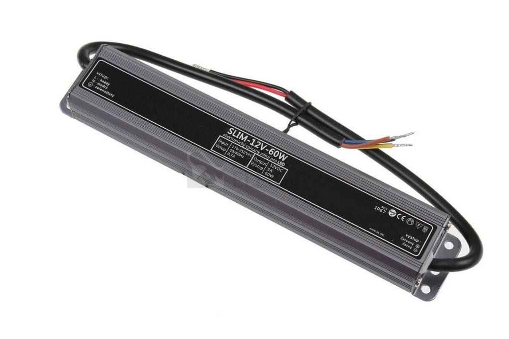 Obrázek produktu LED napájecí zdroj SLIM-12V-60W IP67 056092 0