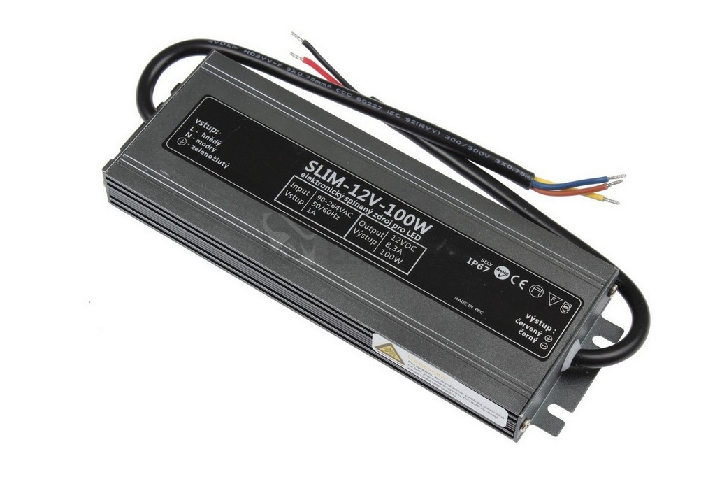 Obrázek produktu LED napájecí zdroj SLIM-12V-100W IP67 05610 0