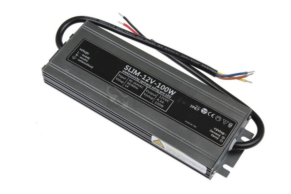 Obrázek produktu LED napájecí zdroj SLIM-12V-100W IP67 05610 0