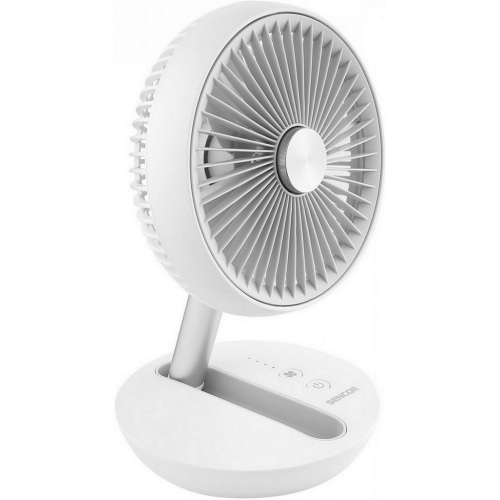 Stolní dobíjecí ventilátor SENCOR SFE 0773WH bílá