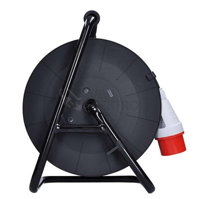 Obrázek produktu Prodlužovací přívod - na bubnu zásuvky 400V + 230V 25m kabel guma-neopren 5x1,5mm2 IP44 Solight PB40 7