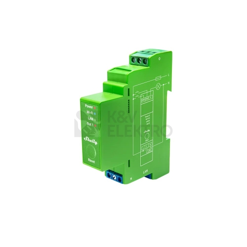 Stmívač na DIN lištu Shelly Pro 3 3 kanály 3-fázové 3x16A max. zatížení 48A WiFi LAN Bluetooth