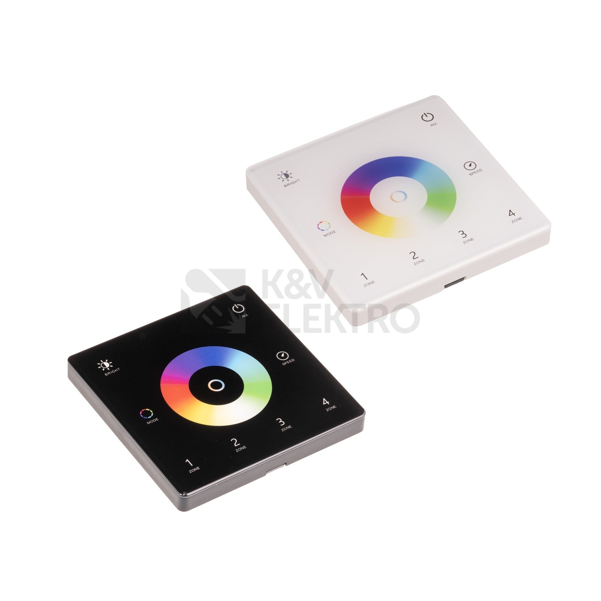Obrázek produktu Čtyřkanálový LED ovladač RGB+CCT a jiné osvětlení, dálkové RF ovládání 069313 1